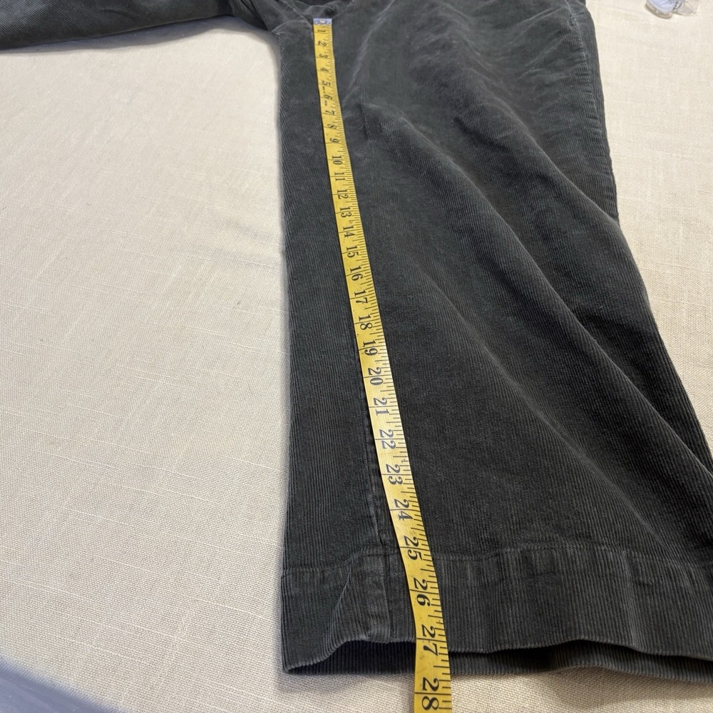Orvis Corduroy Ultra Wide Leg High Waisted Pants Women's 16 Tarragon Green - Picture 7 of 11